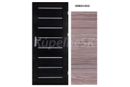 ImperioDoor set interiérové rámové dvere MIRA.1, Sklo, Ecoline Orech Eco+Zárubňa