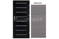 ImperioDoor set interiérové rámové dvere MIRA.1, Sklo, Ecoline Grafit Eco+Zárubňa