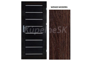 ImperioDoor set interiérové rámové dvere MIRA.1, Sklo, CPL Wenge Modern +Zárubňa