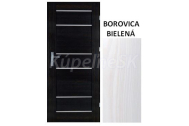 ImperioDoor set interiérové rámové dvere MIRA.10, Sklo, 3DTopDekor Borovica Bielená+Zárubň