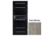ImperioDoor set interiérové rámové dvere MIRA.10, Sklo, 3DTopDekor Dub Sibírsky+Zárubňa