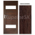 ImperioDoor set interiérové rámové dvere BRYTANIA.7, Sklo, CPL Wenge Modern+Zárubňa