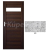 ImperioDoor set interiérové rámové dvere ALFA 9, Sklo, 3DTopDekor Loft+Zárubňa