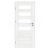 VOSTER set ZITRON 30 rámové dvere presklené, V-Platinium Bianco +Zárubňa