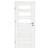 VOSTER set ZITRON 40 rámové dvere presklené, V-Platinium Bianco +Zárubňa