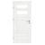 VOSTER set ZITRON 50 rámové dvere presklené, V-Platinium Bianco +Zárubňa
