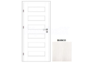 VOSTER set ZITRON 80 rámové dvere plné, V-Platinium Bianco +Zárubňa