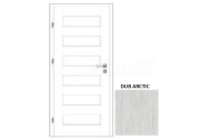 VOSTER set ZITRON 80 rámové dvere plné, V-Platinium Dub Arctic +Zárubňa
