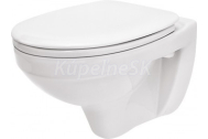 Cersanit K97-133 DELFI WC misa závesná 36x52x37,5cm +WC sedátko duroplast, Biela