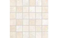 Rako LAMPEA mozaika set 30x30cm 5x5cm, Slonovina mat/lesk, Rektif. WDM06687, 1.tr.