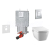 Grohe SET Kombifix 38643 001+WCzávesné TECEone sprchovacie Rimless+sedSC+ScateCosmo Chróm