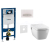 Geberit SET Duofix 111.300.00.5 +WCzávesné Tece One sprchov.Rimless+sedSC+Sigma50 Biele