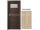 PORTA Doors SET Rámové dvere VERTE PREMIUM A.1 skloMat, 3Dfólia Dub Klasický+zárubeň