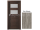 PORTA Doors SET Rámové dvere VERTE PREMIUM A.2 skloMat, 3Dfólia Dub Sibírsky+zárubeň