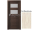 PORTA Doors SET Rámové dvere VERTE PREMIUM A.2 skloMat, 3Dfólia Dub Škandinávsky+zárubeň