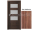 PORTA Doors SET Rámové dvere VERTE PREMIUM A.3 skloMat, 3Dfólia Dub Kalifornia+zárubeň
