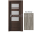 PORTA Doors SET Rámové dvere VERTE PREMIUM A.3 skloMat, 3Dfólia Dub Sibírsky+zárubeň