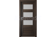 PORTA Doors SET Rámové dvere VERTE PREMIUM A.3 skloMat, 3Dfólia Dub Tmavý+zárubeň
