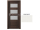 PORTA Doors SET Rámové dvere VERTE PREMIUM A.3 skloMat, 3Dfólia Wenge White+zárubeň