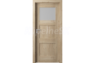 PORTA Doors SET Rámové dvere VERTE PREMIUM B.1 skloMat, 3Dfólia Dub Klasický+zárubeň