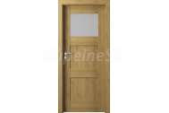 PORTA Doors SET Rámové dvere VERTE PREMIUM B.1 skloMat, 3Dfólia Dub Prírodný+zárubeň