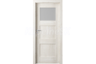 PORTA Doors SET Rámové dvere VERTE PREMIUM B.1 skloMat, 3Dfólia Dub Škandinávsky+zárubeň