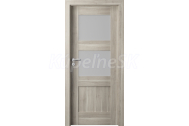 PORTA Doors SET Rámové dvere VERTE PREMIUM B.2 skloMat, 3Dfólia Agát Strieborný+zárubeň