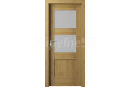 PORTA Doors SET Rámové dvere VERTE PREMIUM B.2 skloMat, 3Dfólia Dub Prírodný+zárubeň