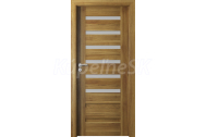 PORTA Doors SET Rámové dvere VERTE PREMIUM D.6 skloMat, 3Dfólia Agát Medový+zárubeň