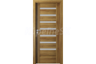 PORTA Doors SET Rámové dvere VERTE PREMIUM D.7 skloMat, 3Dfólia Agát Medový+zárubeň