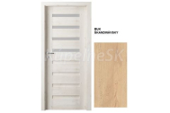 PORTA Doors SET Rámové dvere VERTE PREMIUM D.4 skloMat, 3Dfólia Buk Škandinávsky+zárubeň