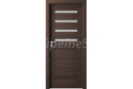 PORTA Doors SET Rámové dvere VERTE PREMIUM D.4 skloMat, 3Dfólia Dub Havana+zárubeň