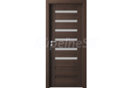PORTA Doors SET Rámové dvere VERTE PREMIUM D.6 skloMat, 3Dfólia Dub Havana+zárubeň
