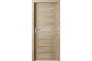 PORTA Doors SET Rámové dvere VERTE PREMIUM D.5 skloMat, 3Dfólia Dub Klasický+zárubeň