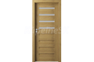 PORTA Doors SET Rámové dvere VERTE PREMIUM D.4 skloMat, 3Dfólia Dub Prírodný+zárubeň