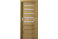 PORTA Doors SET Rámové dvere VERTE PREMIUM D.5 skloMat, 3Dfólia Dub Prírodný+zárubeň