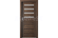PORTA Doors SET Rámové dvere VERTE PREMIUM D.4 skloMat, 3Dfólia Dub Šarlátový+zárubeň