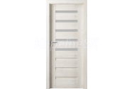 PORTA Doors SET Rámové dvere VERTE PREMIUM D.5 skloMat, 3Dfólia Dub Škandinávsky+zárubeň