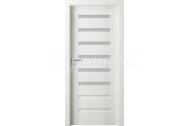 PORTA Doors SET Rámové dvere VERTE PREMIUM D.6 skloMat, 3Dfólia Wenge White+zárubeň