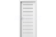 PORTA Doors SET Rámové dvere KONCEPT A3, sklo Matné, Premium fólia Biela + zárubňa