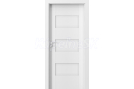 PORTA Doors SET Rámové dvere KONCEPT K0, plné, Premium fólia Biela + zárubňa