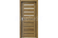 PORTA Doors SET Rámové dvere KONCEPT A4, sklo Matné, 3D fólia Agát Medový + zárubňa