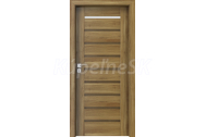 PORTA Doors SET Rámové dvere KONCEPT A1, sklo Matné, 3D fólia Agát Medový + zárubňa