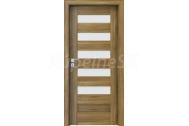PORTA Doors SET Rámové dvere KONCEPT C5, sklo Matné, 3D fólia Agát Medový + zárubňa