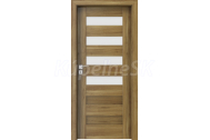 PORTA Doors SET Rámové dvere KONCEPT C4, sklo Matné, 3D fólia Agát Medový + zárubňa