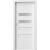 PORTA Doors SET Rámové dvere KONCEPT H2, sklo Matné, Premium fólia Biela + zárubňa