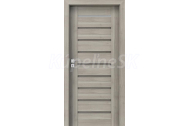 PORTA Doors SET Rámové dvere KONCEPT A1, sklo Matné, 3D fólia Agát Strieborný + zárubňa