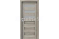 PORTA Doors SET Rámové dvere KONCEPT C3, sklo Matné, 3D fólia Agát Strieborný + zárubňa