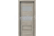 PORTA Doors SET Rámové dvere KONCEPT K2, sklo Matné, 3D fólia Agát Strieborný + zárubňa