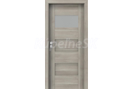 PORTA Doors SET Rámové dvere KONCEPT K1, sklo Matné, 3D fólia Agát Strieborný + zárubňa